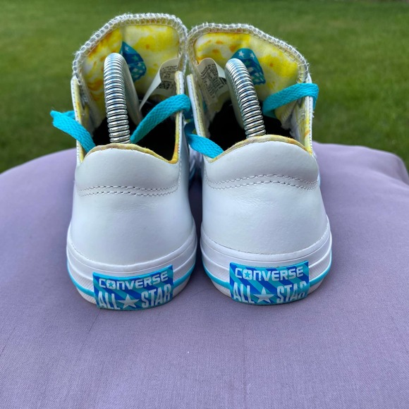 EUC Converse AS Madison Ox White/Lemon Haze Egg Sneaker US Youth Sz 2  656091C - Picture 4 of 9